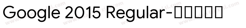 Google 2015 Regular字体转换